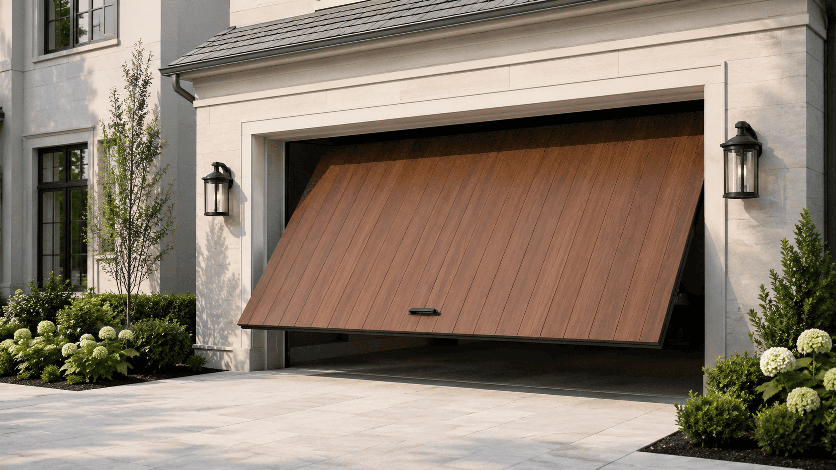 Garage door repair in progress — Port Richey